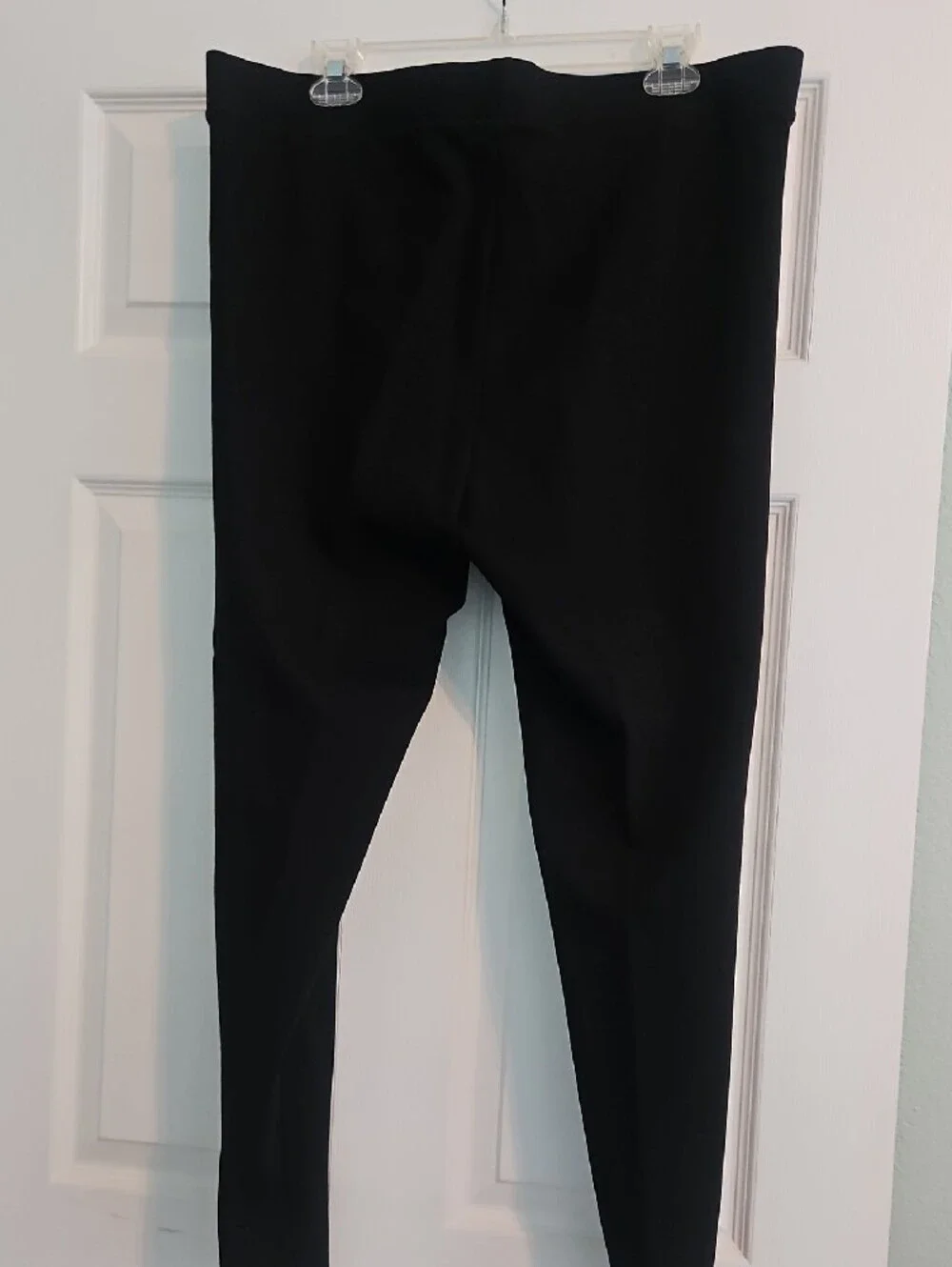 Vince Camuto Black Leggings with Silver Stud Trim